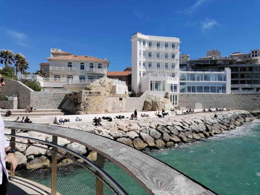 מרסיי Magnifique Appartement T4, Plage Des Catalans מראה חיצוני תמונה